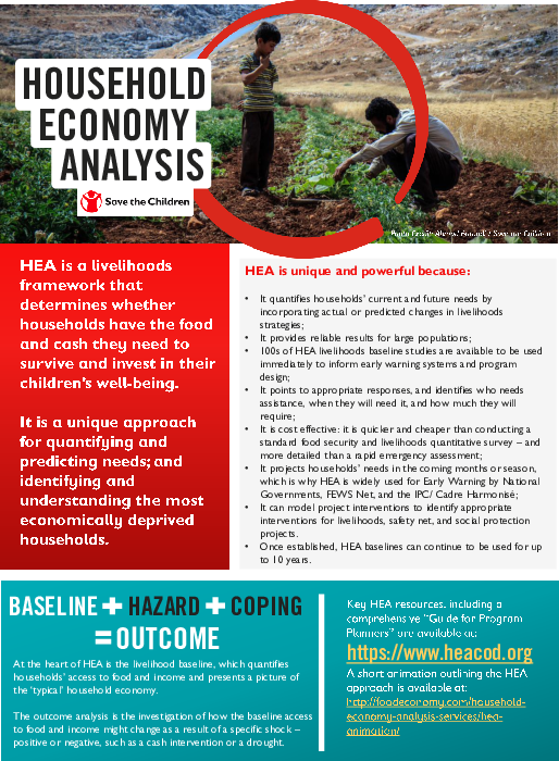 What is Household Economy Analysis Save the Children’s Resource Centre